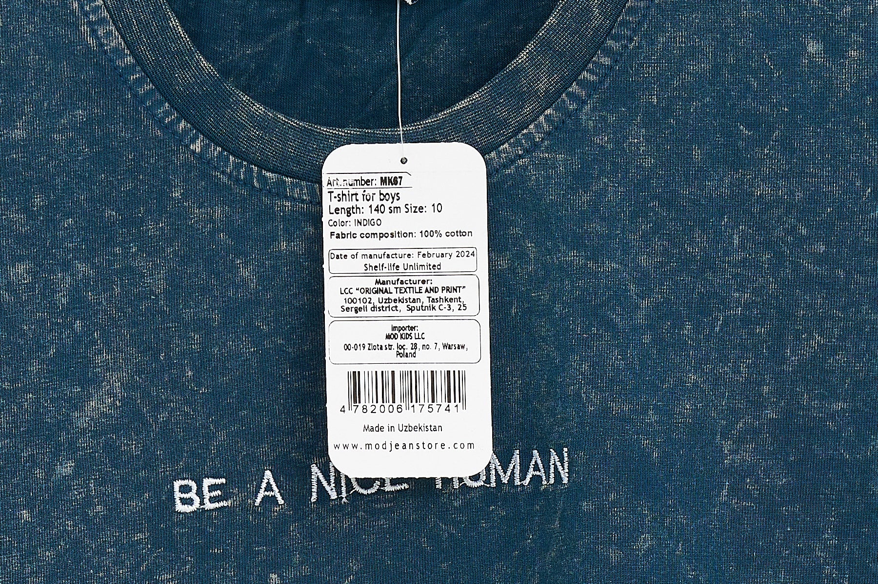 Collection of Boys' T-Shirt (Ages 9-14) - İndigo in a gallery layout