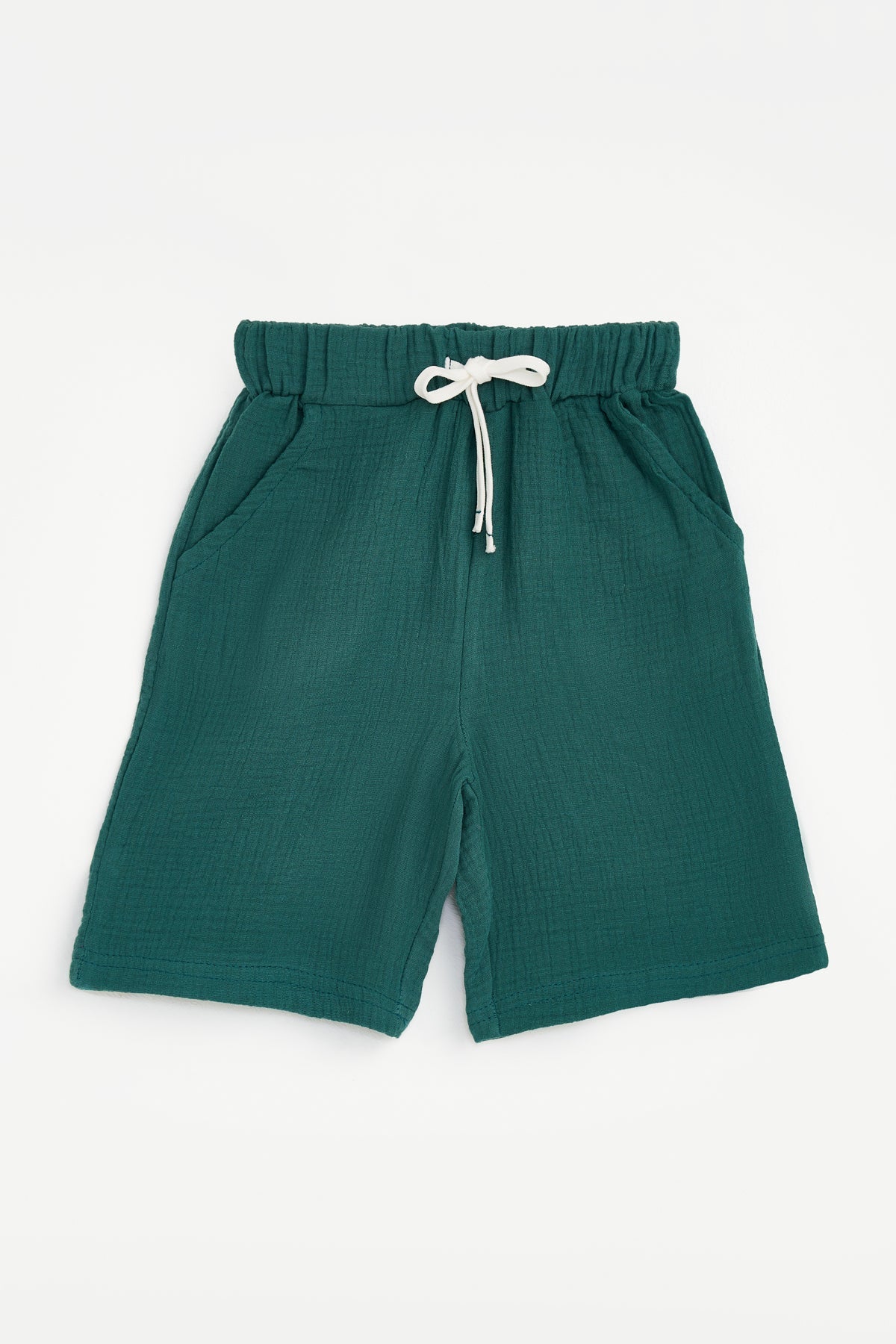 Collection of Stylish Two-Piece Cotton Set for Boys and Girls (Ages 5-8) - Emerald in a gallery layout