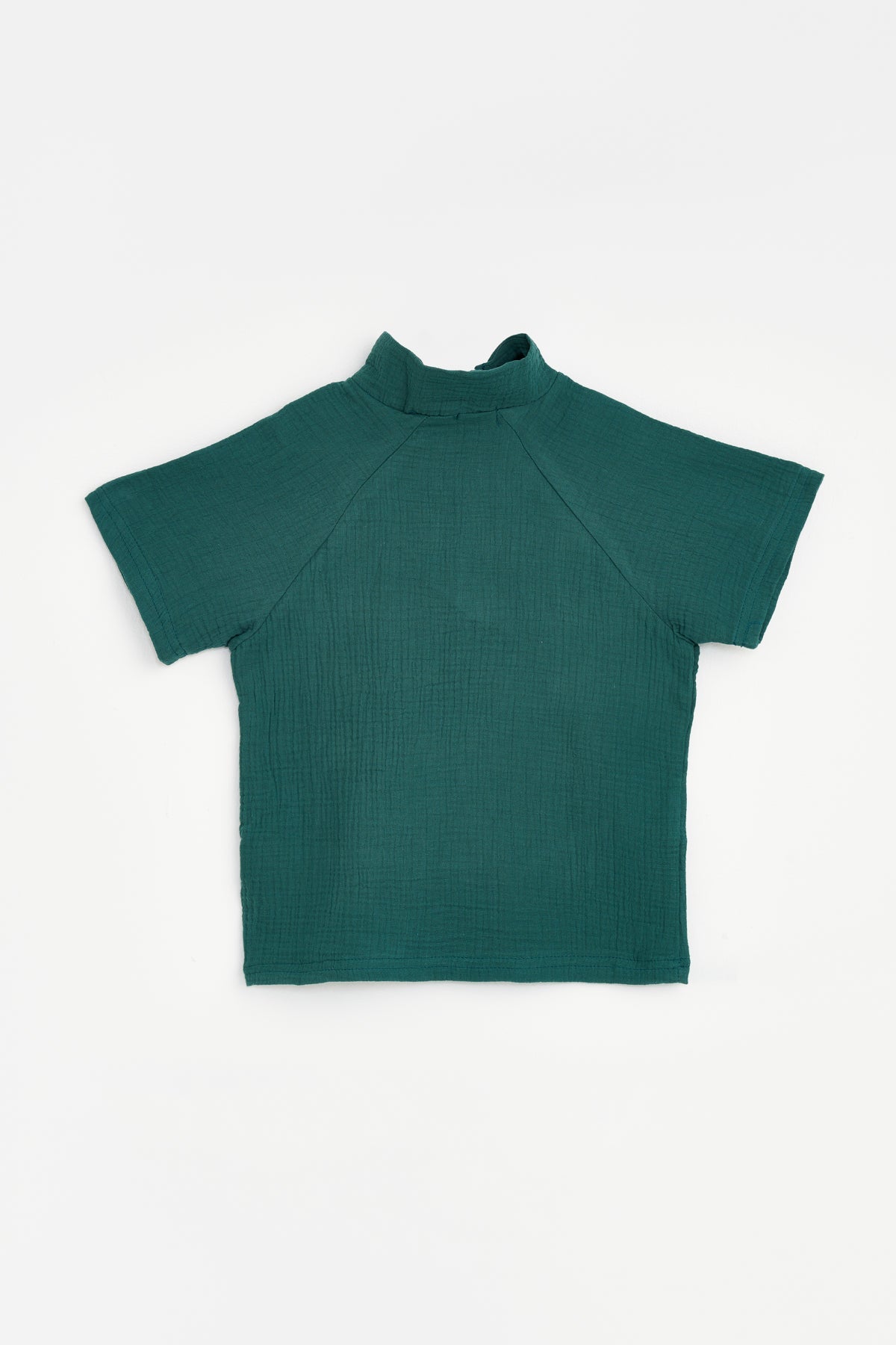 Collection of Stylish Two-Piece Cotton Set for Boys and Girls (Ages 5-8) - Emerald in a gallery layout