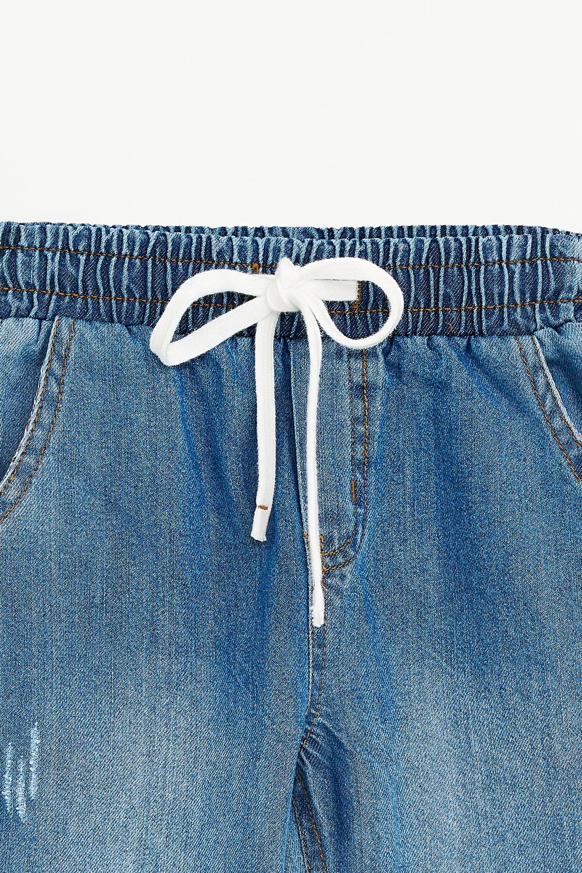 Collection of Boys' Elastic Waist Jeans (Ages 3-7) - Blue in a gallery layout