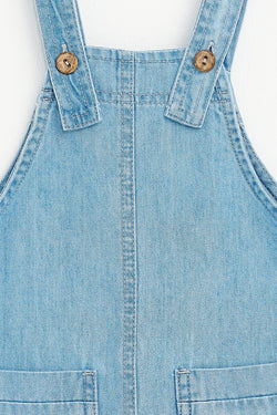 Collection of Kids' Denim Overalls (Ages 3-7 Years) - Blue in a gallery layout