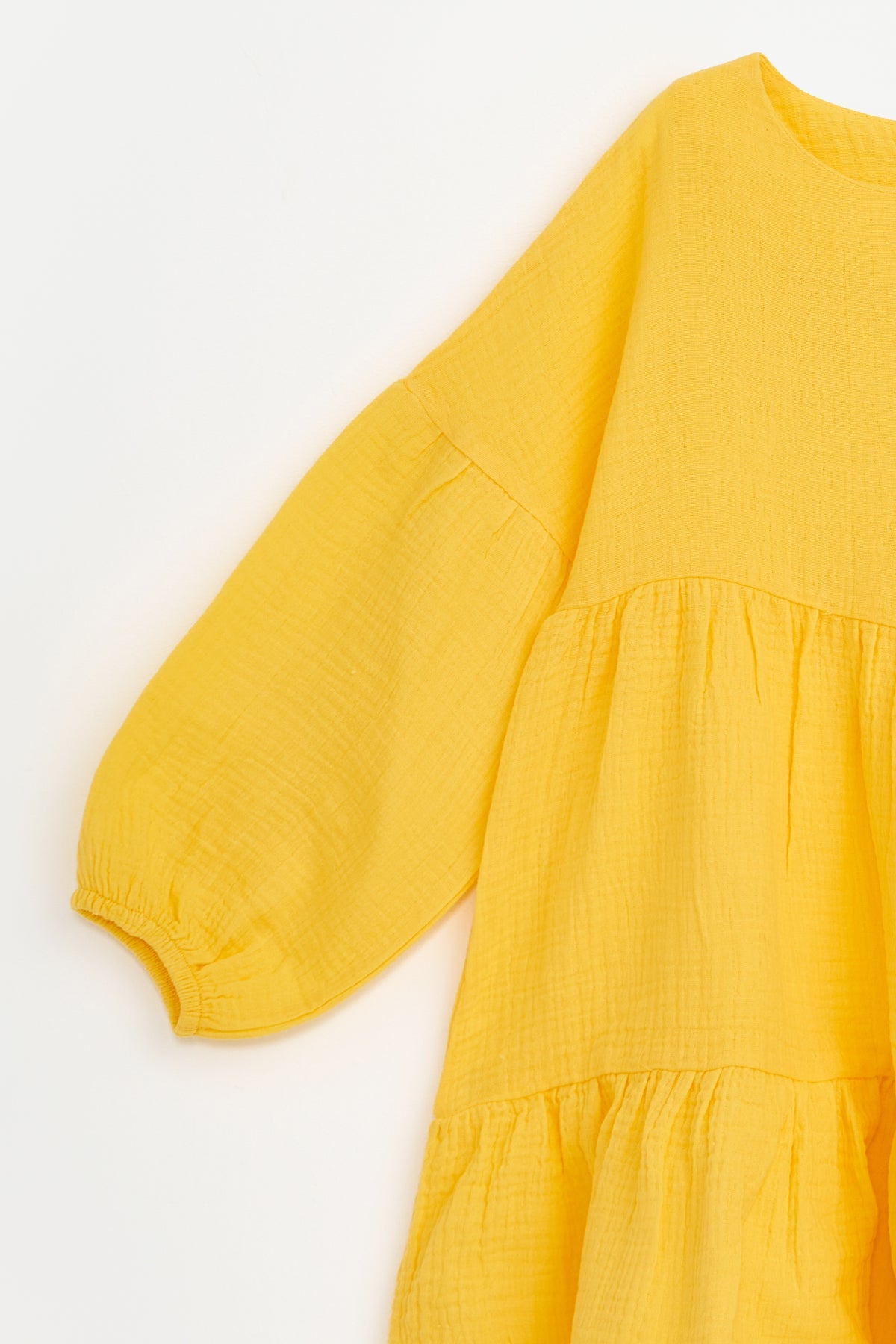 Collection of Girls' Flowy Cotton Dress (Ages 5-8) - Yellow in a gallery layout