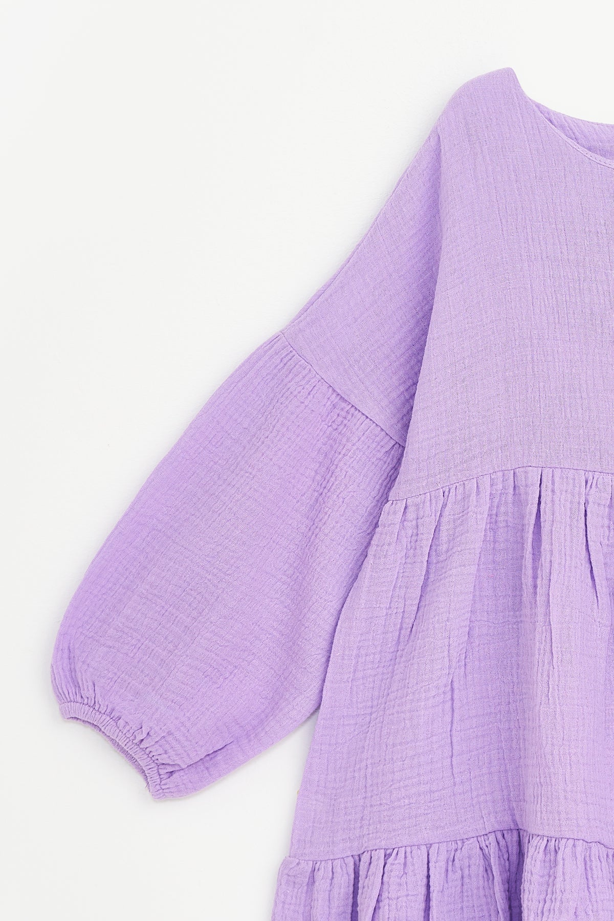 Collection of Girls' Flowy Cotton Dress (Ages 5-8) - Lilac in a gallery layout