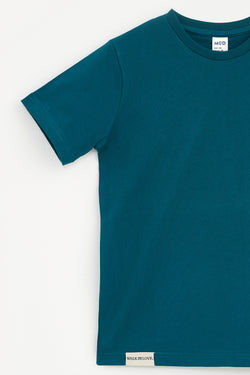 Collection of T-Shirt mit kleinem Aufdruck für Jungen smaragdgrün in a gallery layout