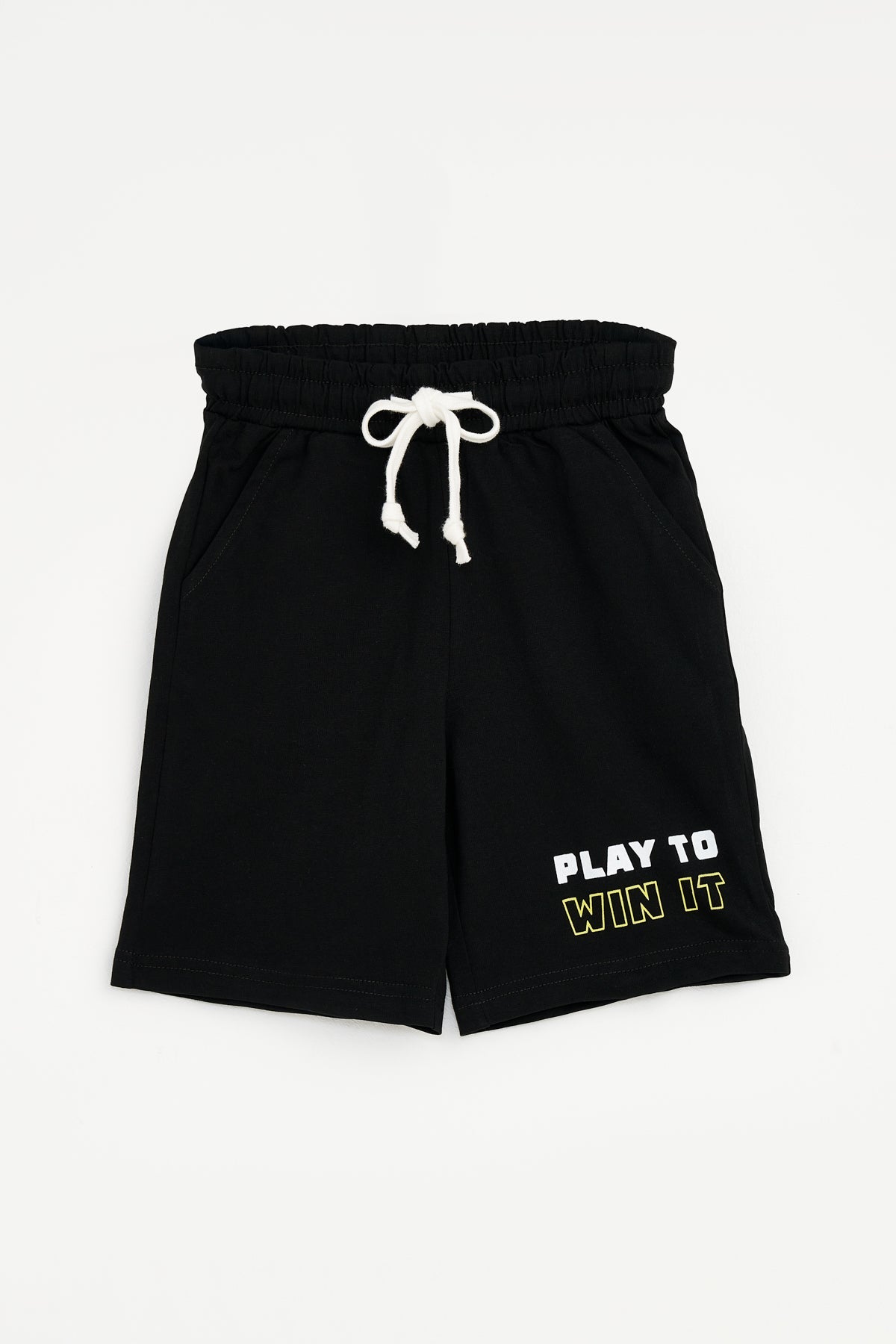 Collection of Set for Children Printed T-shirt and Short Black in a gallery layout