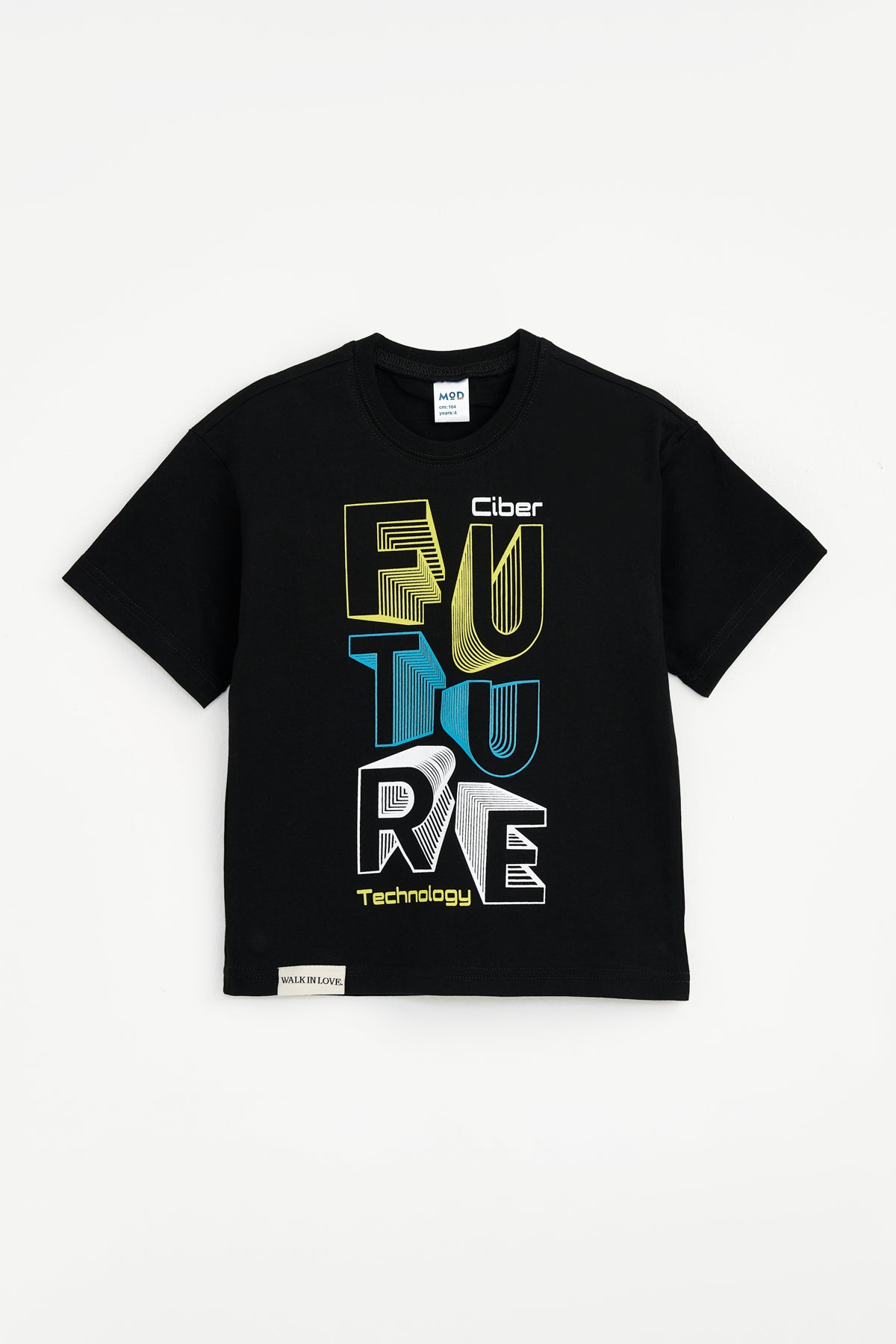 Collection of Set for Children Printed T-shirt and Short Black in a gallery layout