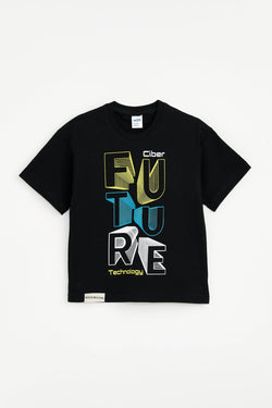 Collection of Set for Children Printed T-shirt and Short Black in a gallery layout