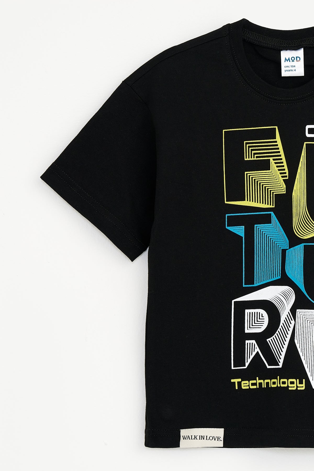 Collection of Set for Children Printed T-shirt and Short Black in a gallery layout