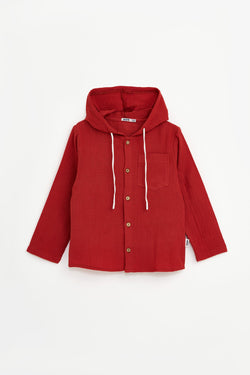 Collection of Unisex Cotton Two-Piece Set (Ages 8-12) - Terracotta in a gallery layout