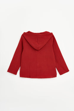 Collection of Unisex Cotton Two-Piece Set (Ages 8-12) - Terracotta in a gallery layout