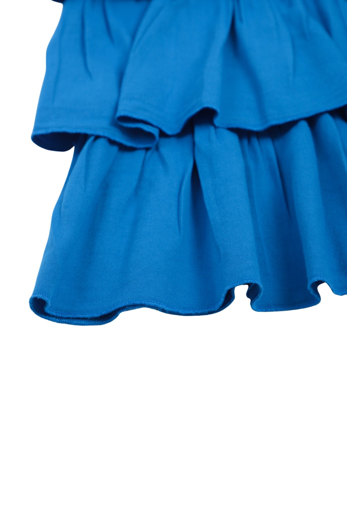 Collection of Chic and Comfortable Girls’ Tiered Cotton Dress (Ages 8-12) - Dark Blue in a gallery layout