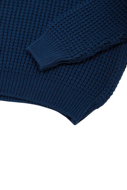 Collection of Classic Boys' Cotton Jumper (Ages 4-10) - Blue in a gallery layout