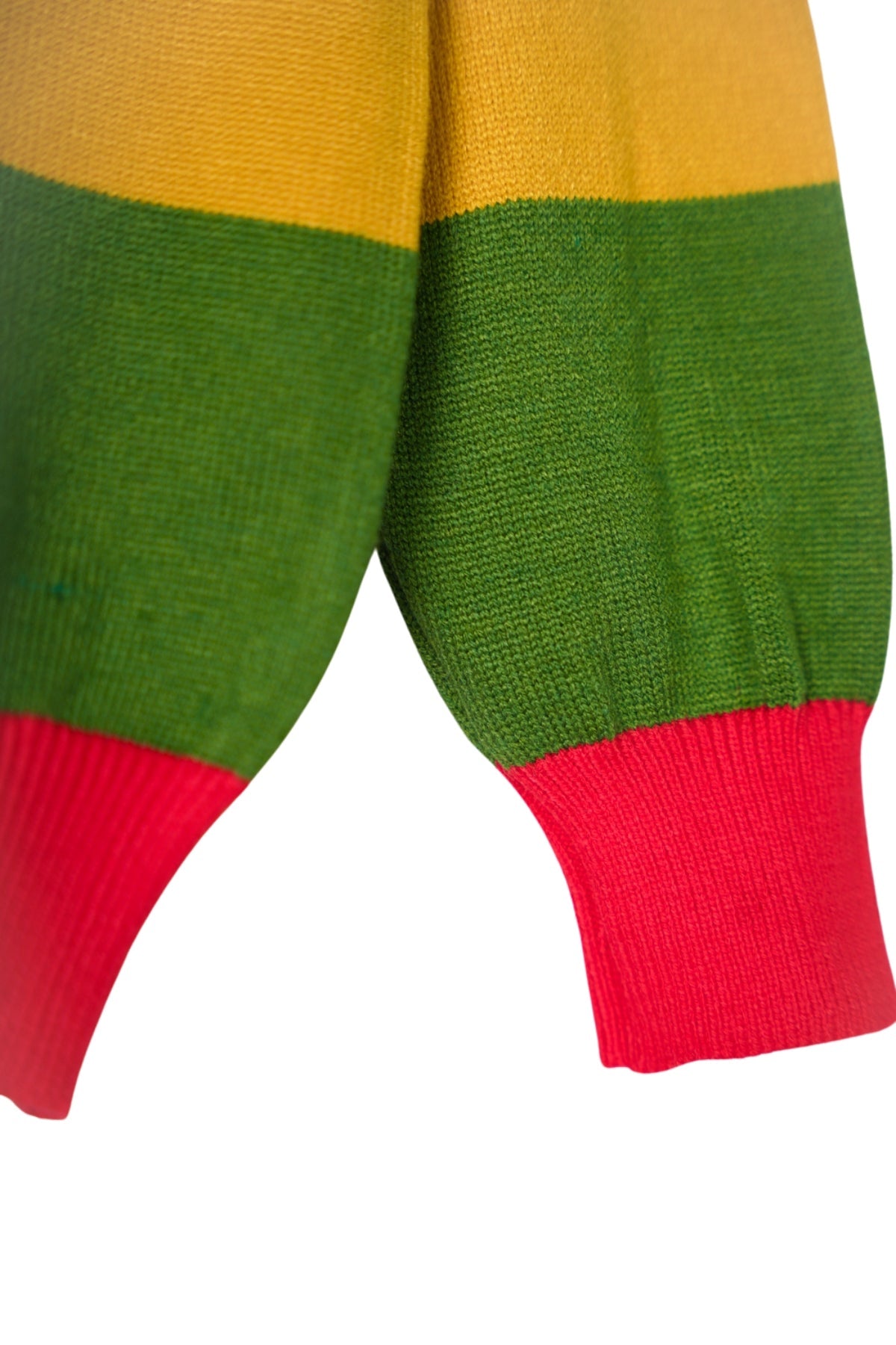 Collection of Clorful jumper for boys with animal painted red in a gallery layout