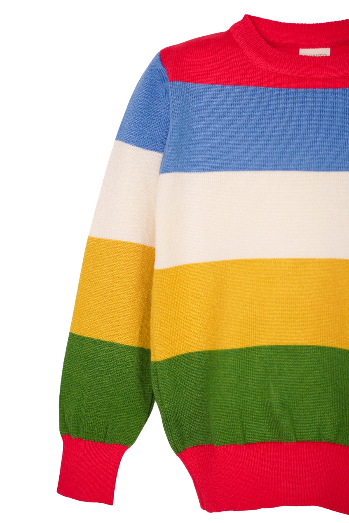 Collection of Clorful jumper for boys with animal painted red in a gallery layout