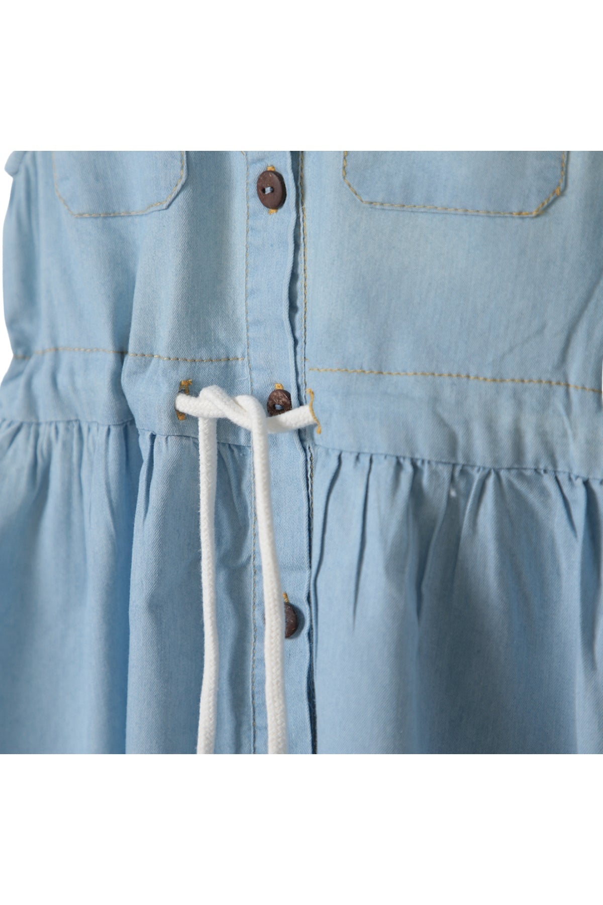 Collection of Light Blue Denim Dress for Girls (Ages 3-7) - Light Blue in a gallery layout