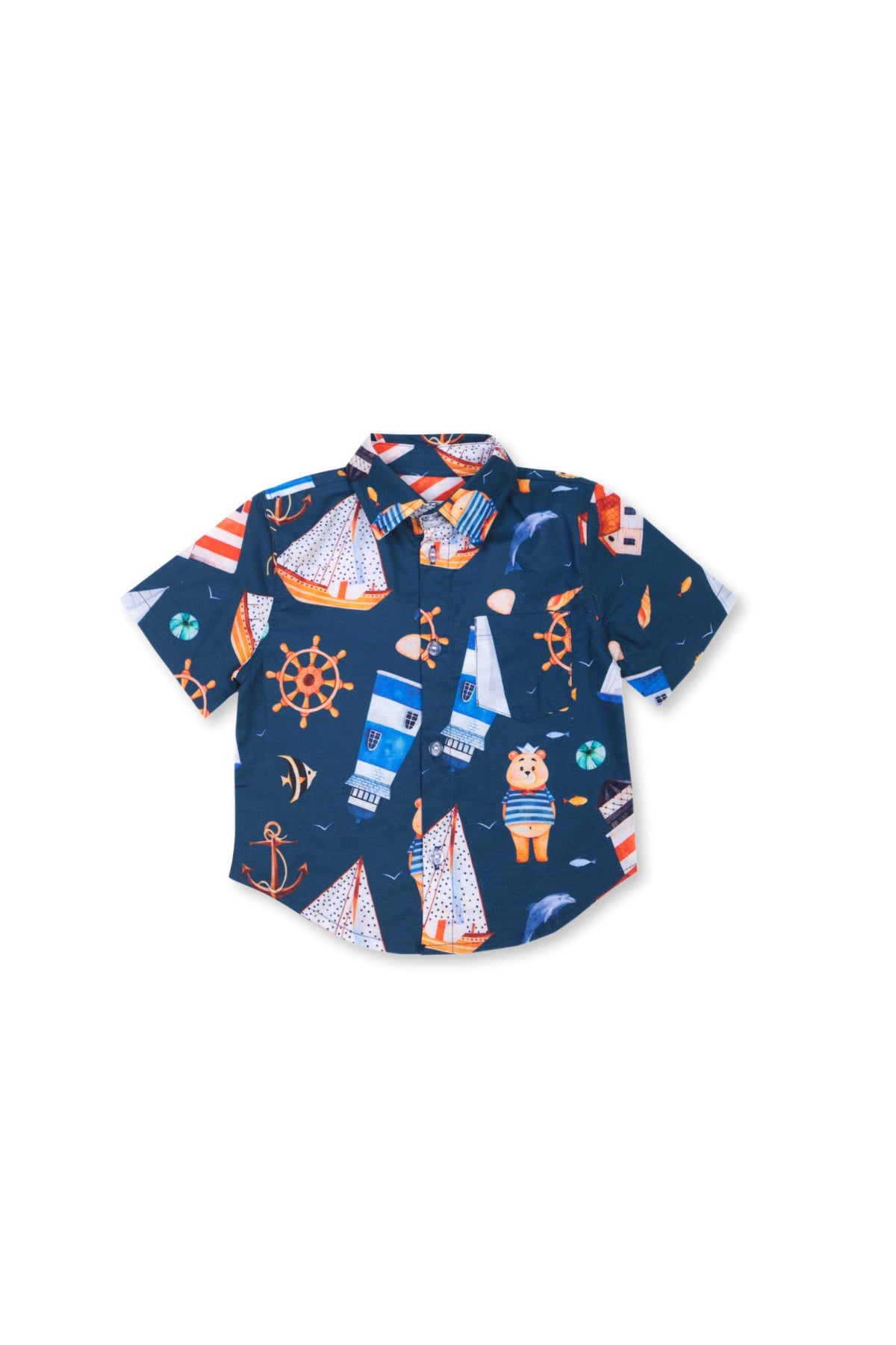 Collection of Boys' Adventure Outfit Set (Ages 2-6) - 100% Cotton OP-1665 Blue / ocean in a gallery layout