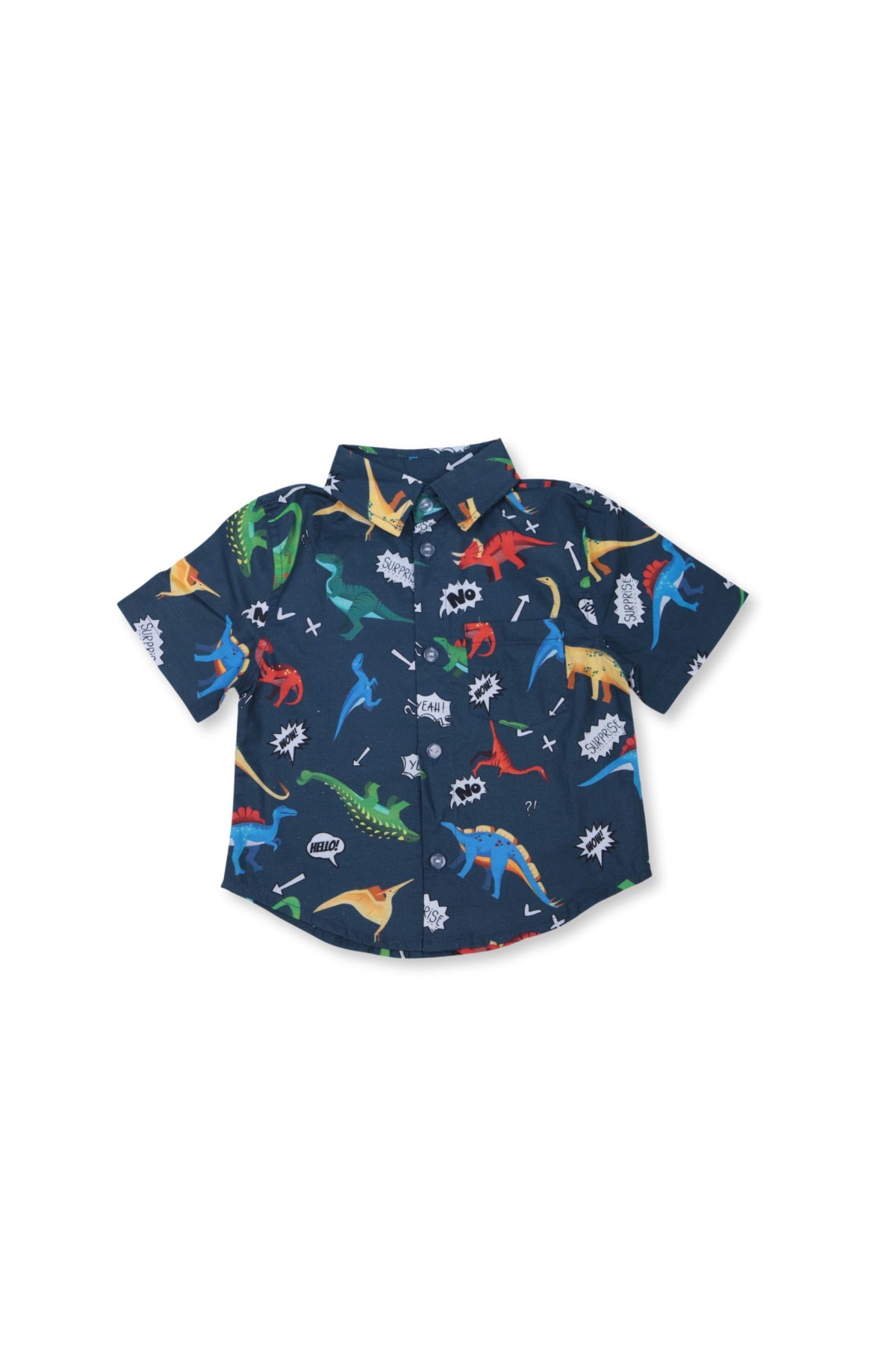 Collection of Boys' Adventure Outfit Set (Ages 2-6) - 100% Cotton OP-1665 Dark blue / dino in a gallery layout