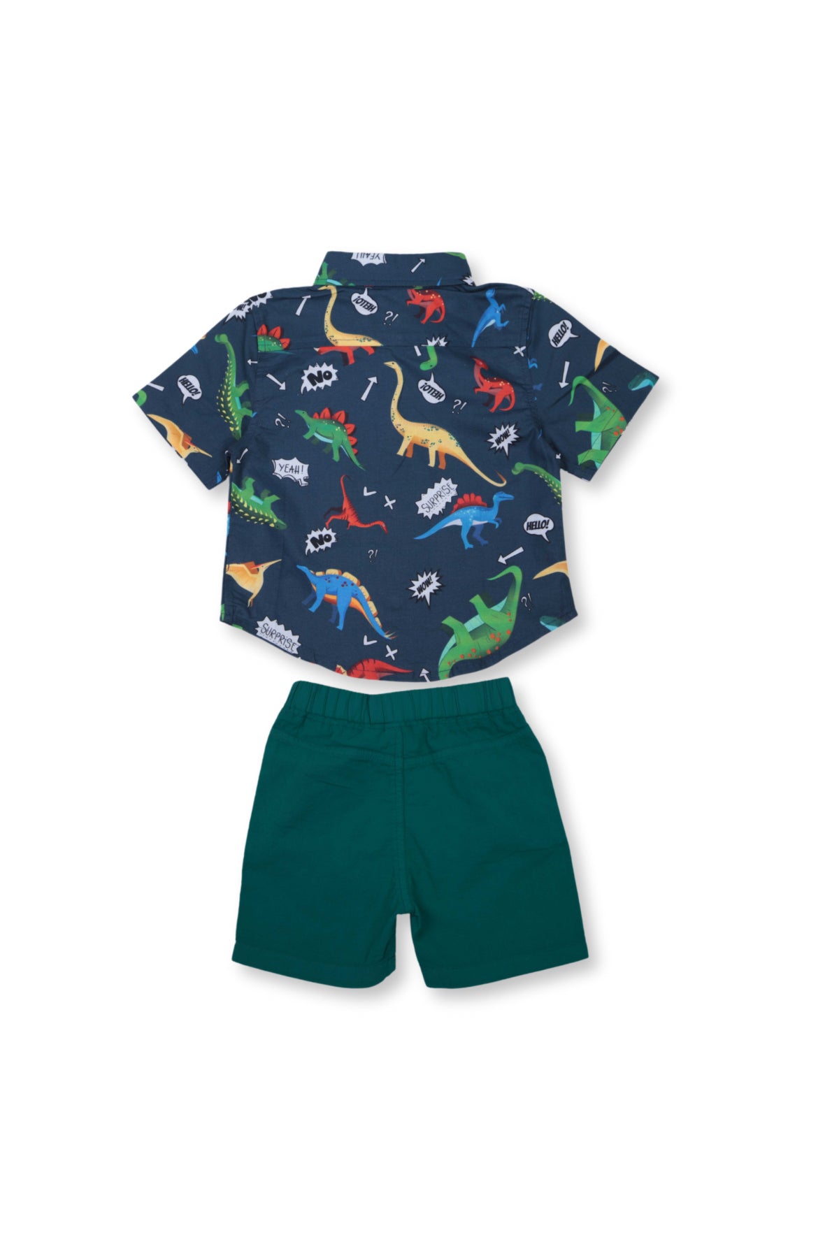 Collection of Boys' Adventure Outfit Set (Ages 2-6) - 100% Cotton OP-1665 Dark blue / dino in a gallery layout