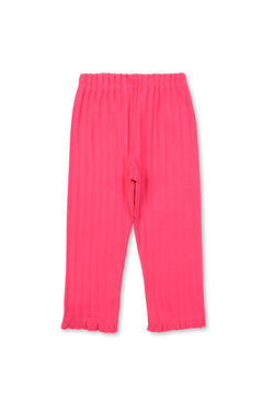 Collection of Cozy and Cute Girls' Pajama Set (Ages 2-6 Years) OP-1719 Dark pink in a gallery layout