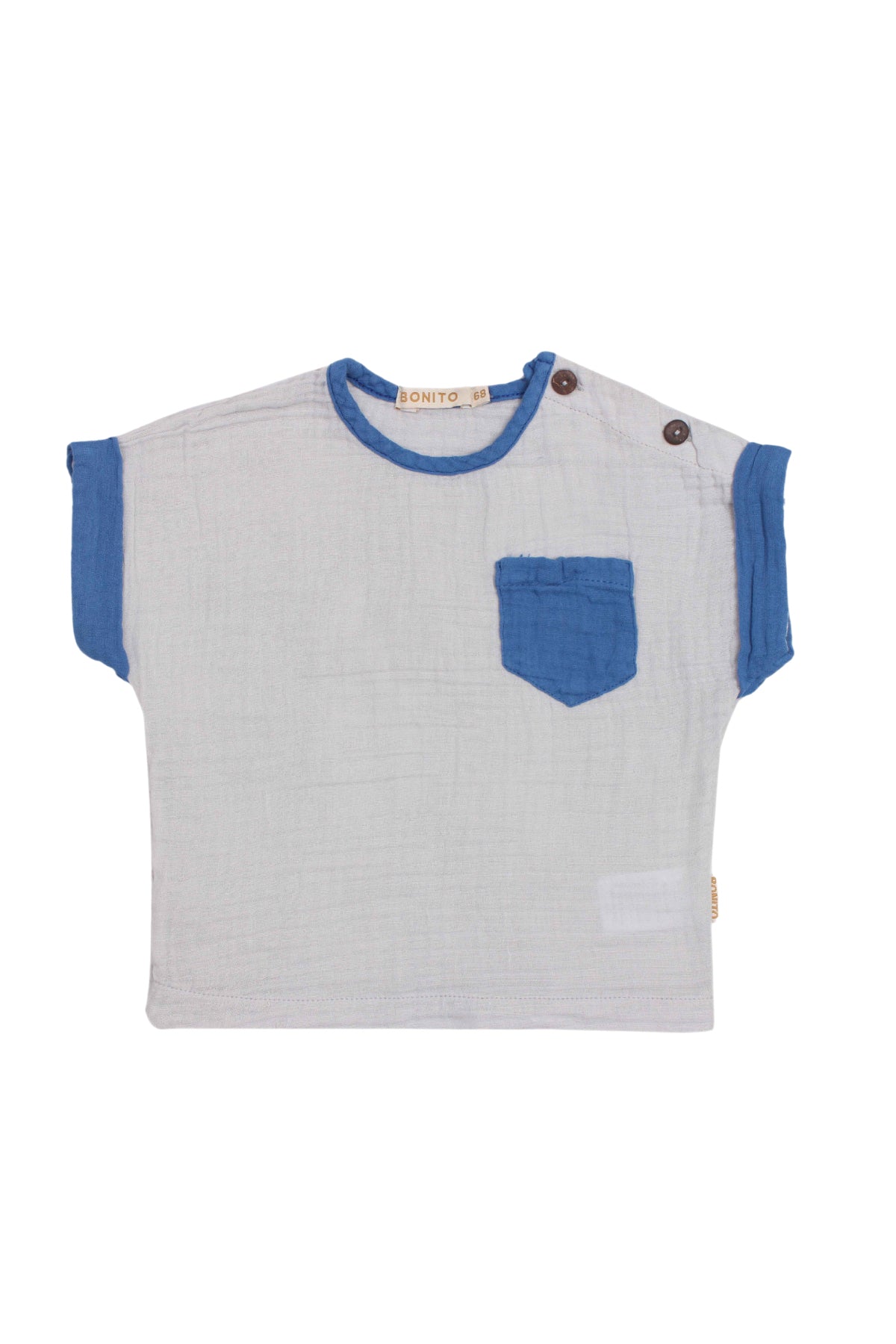 Collection of Cotton Two-Piece Set for Baby Boys (Ages 6-12 Months) - Dark Blue in a gallery layout
