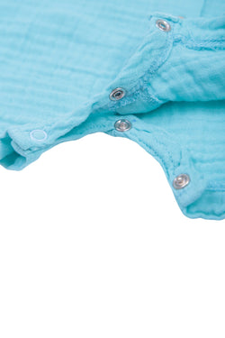 Collection of Unisex Baby Bodysuit (Ages 6-12 Months) - Menthol in a gallery layout