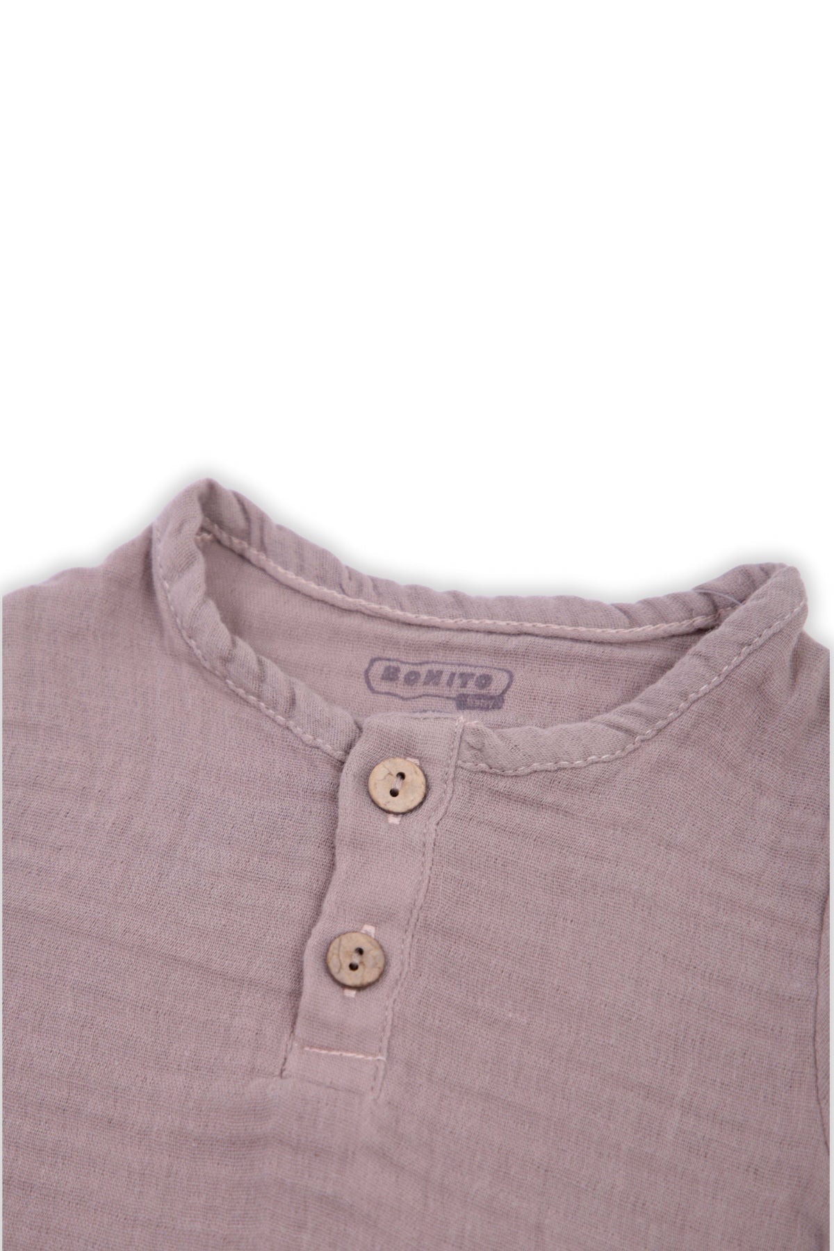 Collection of Soft Cotton Baby T-Shirt (6-18 Months) – Comfort & Style in One! OP-1806 Dark Beige in a gallery layout