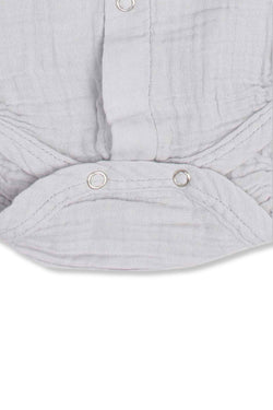 Collection of Cozy & Breathable Baby Bodysuit – 100% Cotton Comfort! OP-1810 Light Grey in a gallery layout