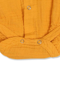 Collection of Cozy & Breathable Baby Bodysuit – 100% Cotton Comfort! OP-1810 Mustard in a gallery layout