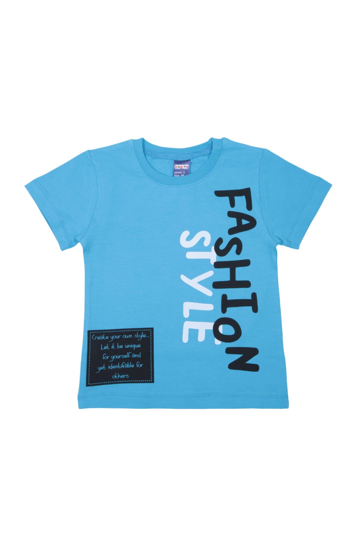 Collection of Stylish Boys' Two-Piece Set (Ages 3-7) - Light Blue in a gallery layout