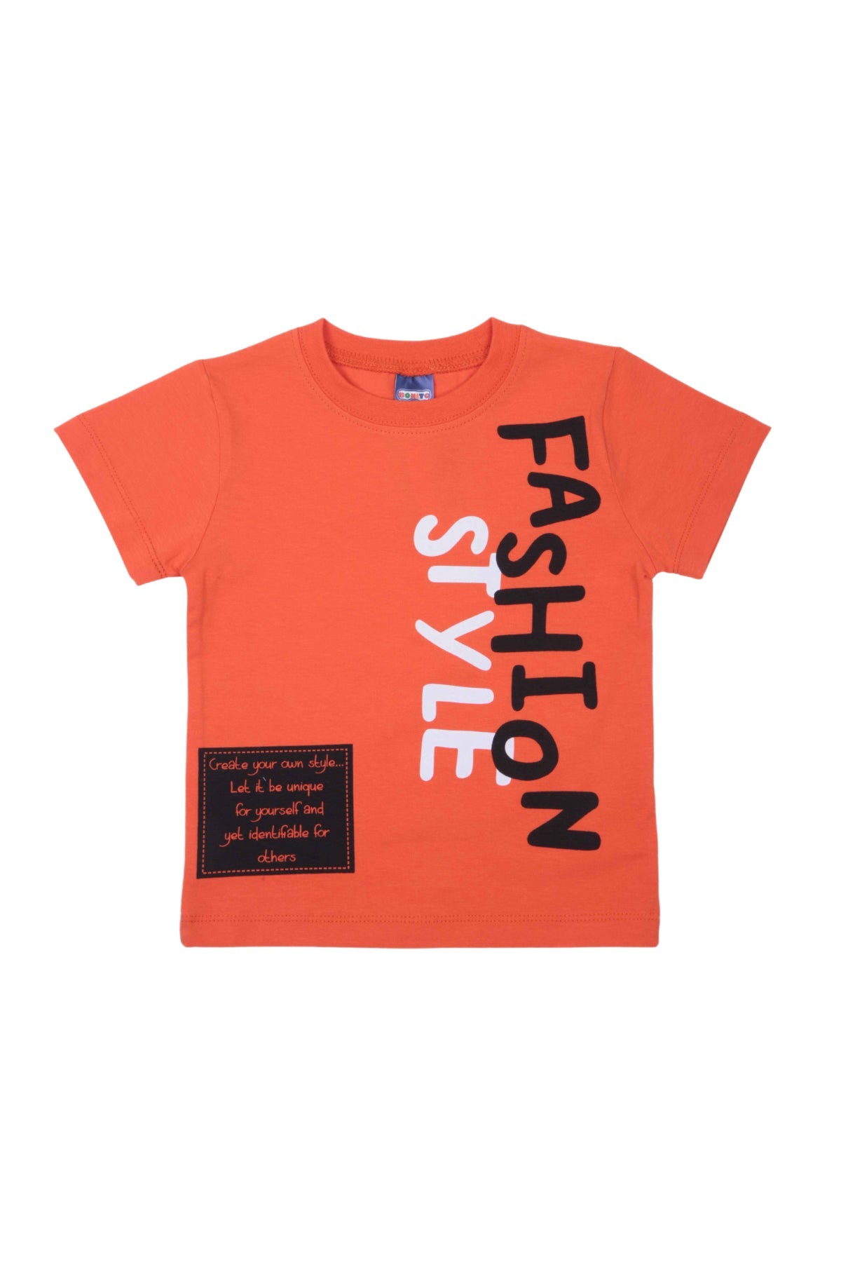 Collection of Stylish Boys' Two-Piece Set (Ages 3-7) - Orange in a gallery layout