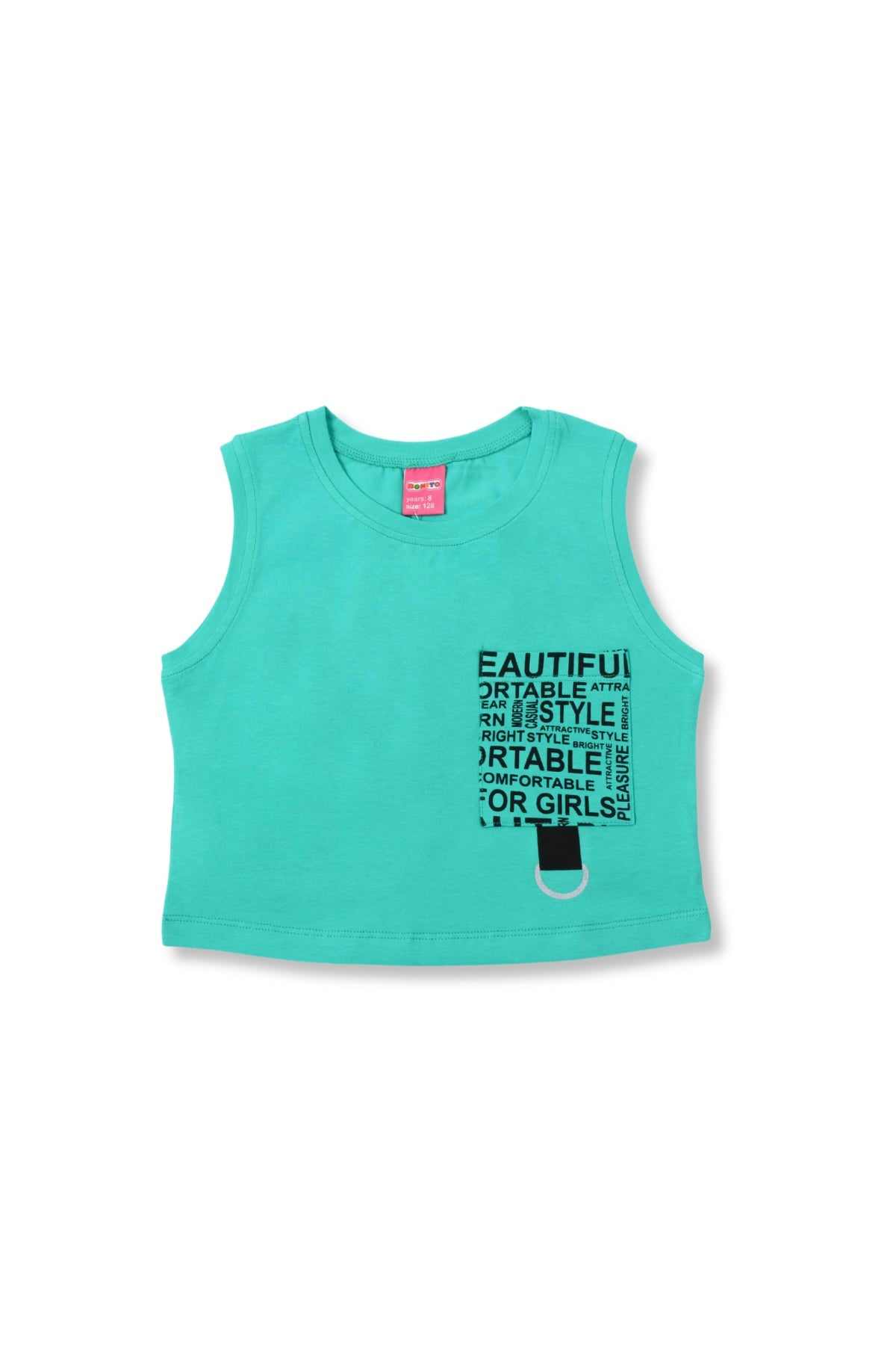 Collection of Stylish & Comfortable Cotton Set for Girls (8-12 Years) OP-1824 Light Green in a gallery layout