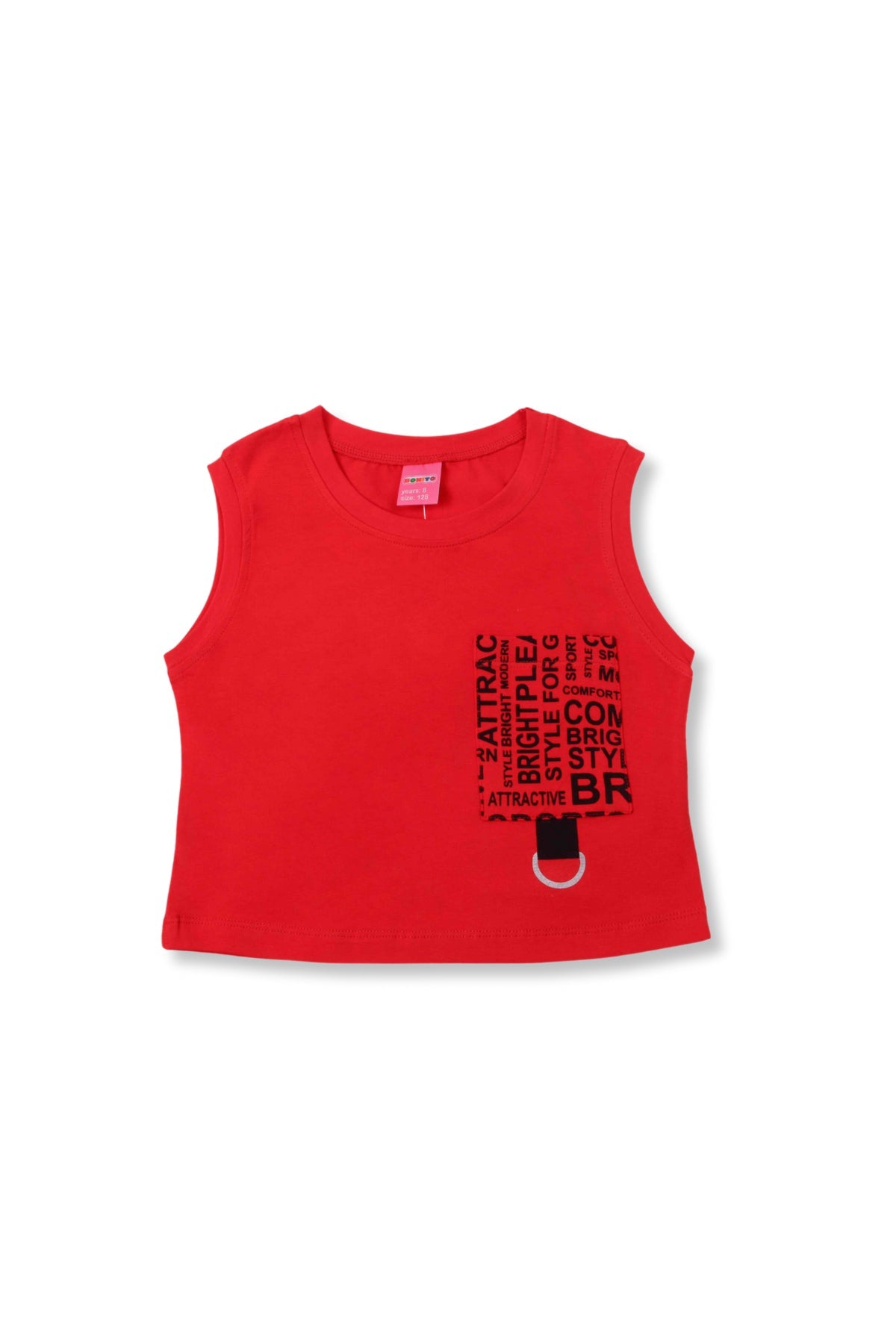 Collection of Stylish & Comfortable Cotton Set for Girls (8-12 Years) OP-1824 Red in a gallery layout