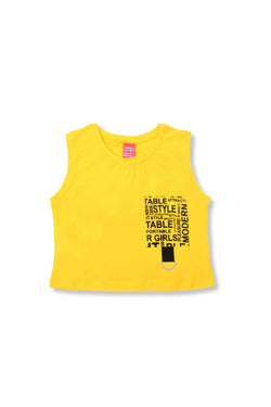 Collection of Stylish & Comfortable Cotton Set for Girls (8-12 Years) OP-1824 Yellow in a gallery layout