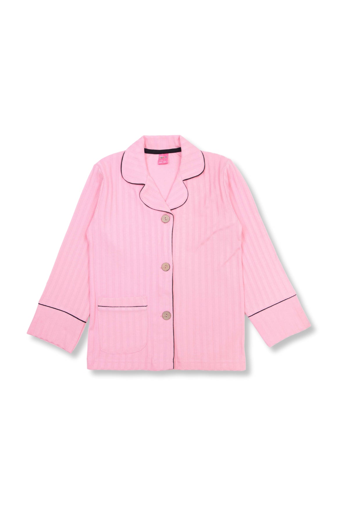 Collection of Kids' Classic Cotton Pajama Set – Comfortable & Stylish Sleepwear for Boys & Girls (8-12 Years) OP-1831 Pink in a gallery layout