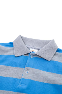 Collection of Stylish Polo and Shorts Set for Boys (Ages 1-4) - Blue in a gallery layout