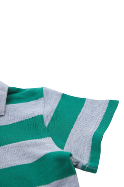 Collection of Stylish Polo and Shorts Set for Boys (Ages 1-4) - Green in a gallery layout