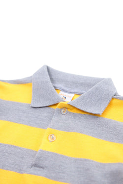 Collection of Stylish Polo and Shorts Set for Boys (Ages 1-4) - Yellow in a gallery layout