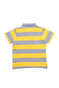 Collection of Stylish Polo and Shorts Set for Boys (Ages 1-4) - Yellow in a gallery layout