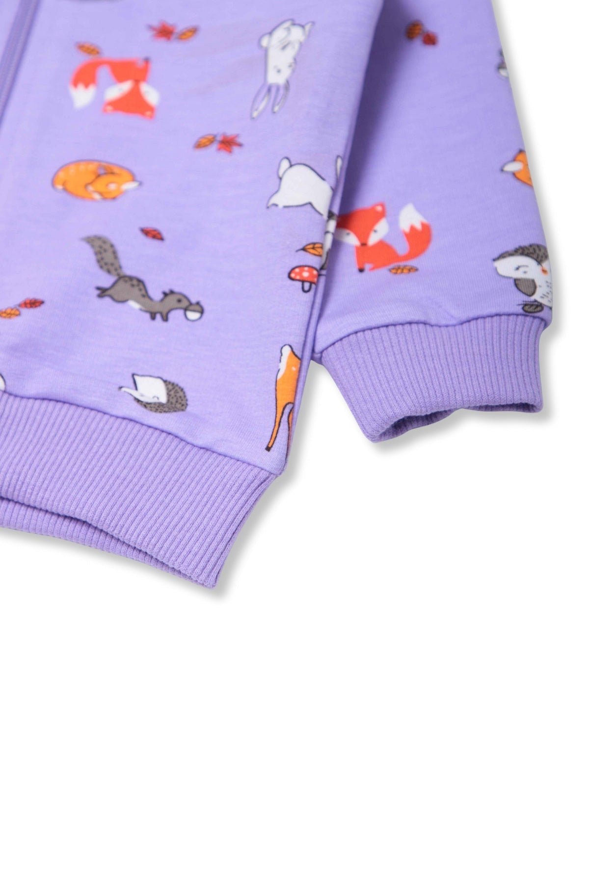 Collection of Unisex Baby Zip-Up Jacket – Soft & Cozy 2x Knitted Fabric OP-1861 Lilac in a gallery layout