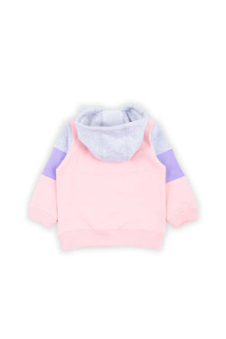 Collection of Stylish & Comfortable Girls' Hoodie & Jogger Set (1-4 Years) OP-1862 Pink in a gallery layout